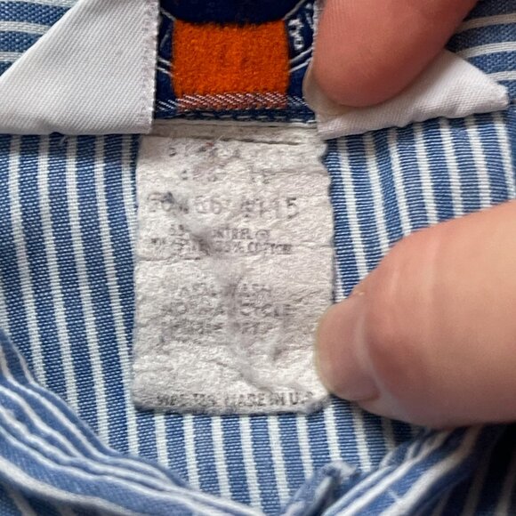 70's Levi's blue striped shirt - Picture 8 of 8